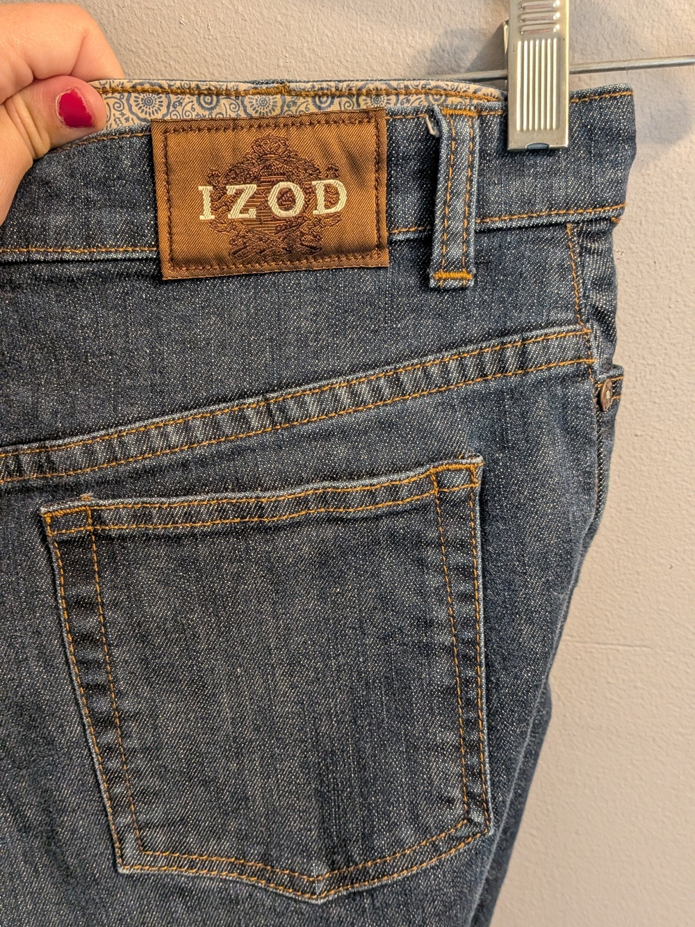 IZOD Be Skinny Jean Dark Wash Denim Pants Women's Size 10